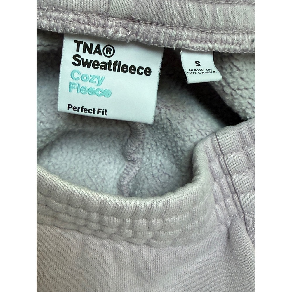 Aritzia TNA Sweatfleece Cozy Fleece Perfect Fit Joggers Lavender Purple Small - Picture 7 of 11